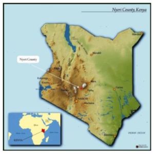 Kenya Nyeri Rumukia Thunguri AA Map