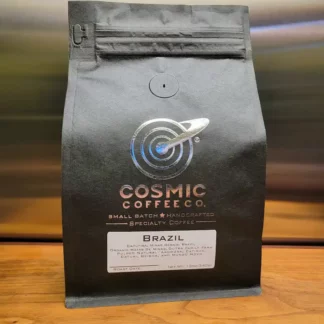 Bazil organic coffee front of bag.