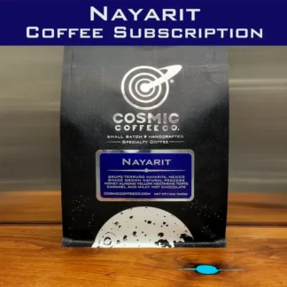 Single origin Tepic, Nayarit, Mexico. Cupping notes: Honeyed almond yellow nectarine torte with a caramel drizzle, milky hot chocolate and a bouquet of fragrant roses nearby. Good for all brew methods and a personal favorite for espresso.